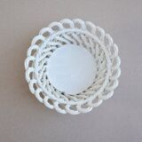 Woven ceramic basket