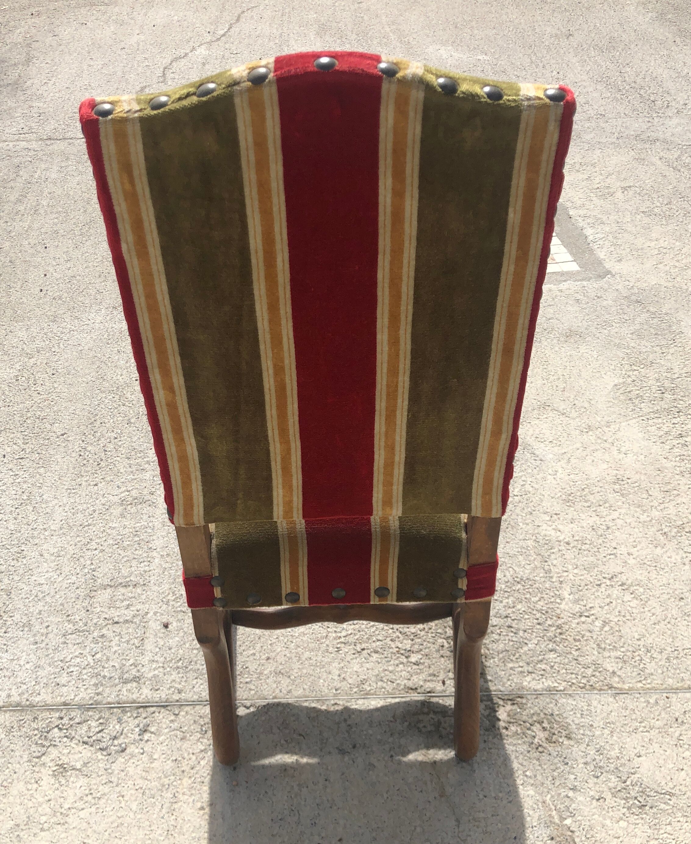 Lot de 6 chaises style Louis XIII