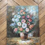 Canvas bouquet of flowers