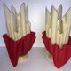 Paire de lampes mouchoirs bicolore