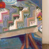 The reading table, oil on canvas