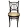 Curved wooden chair attributed to Thonet.