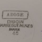 Set of 9 plates Sarreguemines Digoin and Moulin des Loups