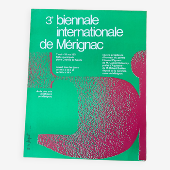 Affiche vintage de la Biennale 1971