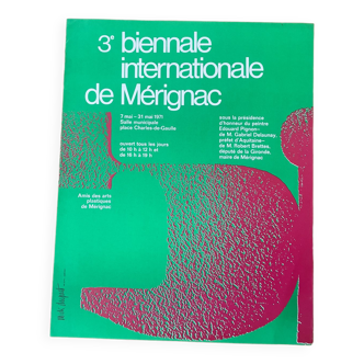 Affiche vintage de la Biennale 1971