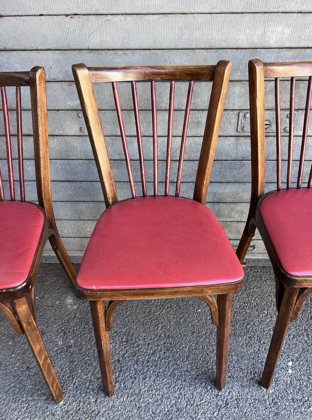 (Lot) 4 Chaises Bistrot Baumann