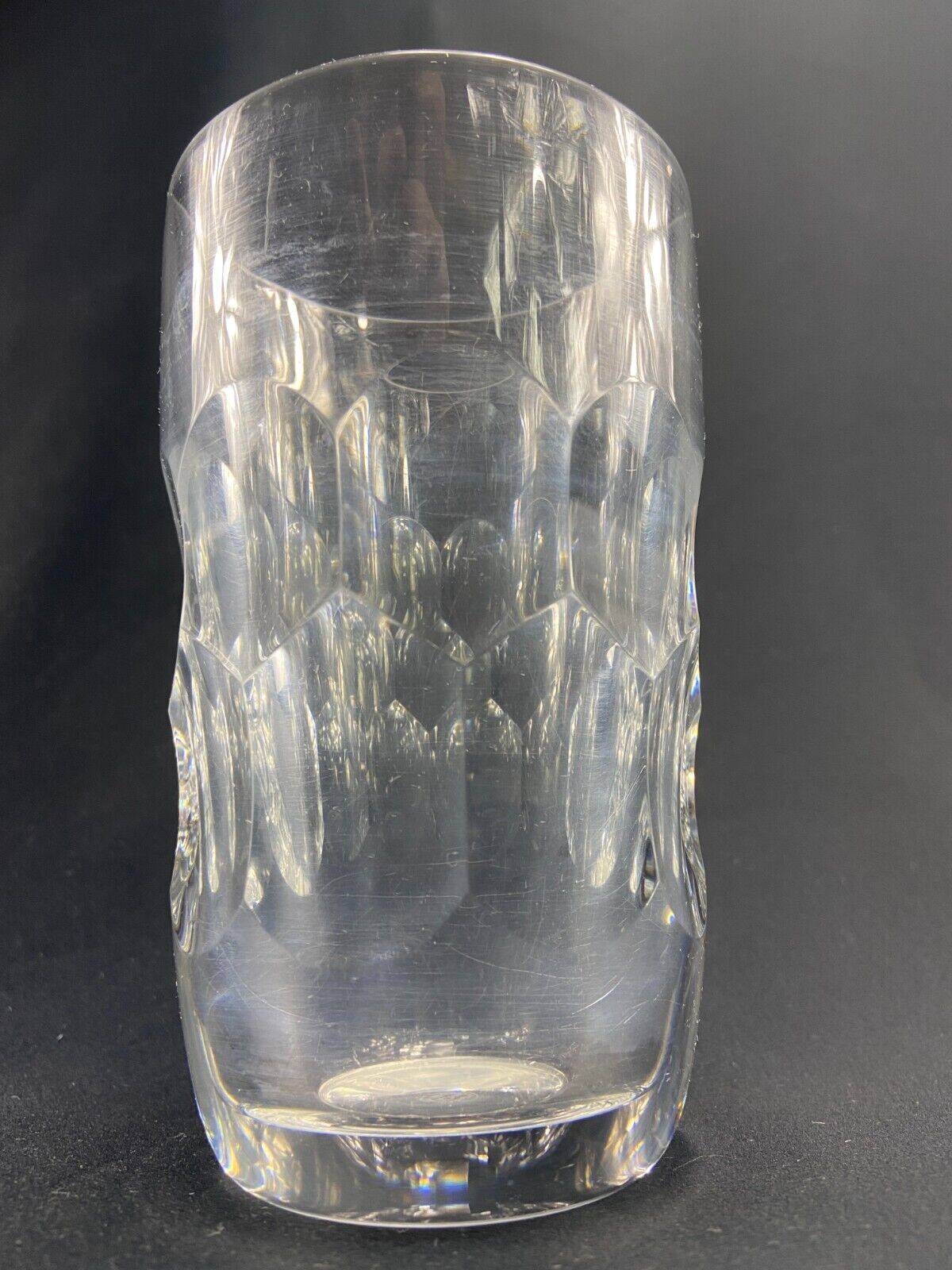 Cut crystal vase signed BACCARAT