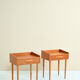 Paire de tables de chevet en teck