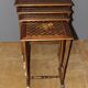 Set of Four Nesting Tables in Flower Marquetry circa 1900