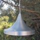 Suspension space age vintage en aluminium brossé