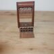 Vintage folding cigarette case in carved wood – golden floral decoration – oriental style