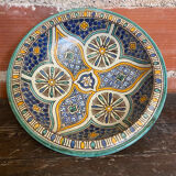 Old Plate SAFI Glazed Earthenware Moroccan 1950s Vintage