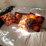 Coussin 70 au crochet Granny Square