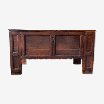 17th century panelled oak coffer