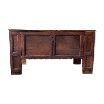 17th century panelled oak coffer