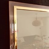 Postmodern Square Bronze Mirror from Belgo Chrom, Belgium, 1980s