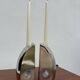 Bookends candle holders chrome aluminium