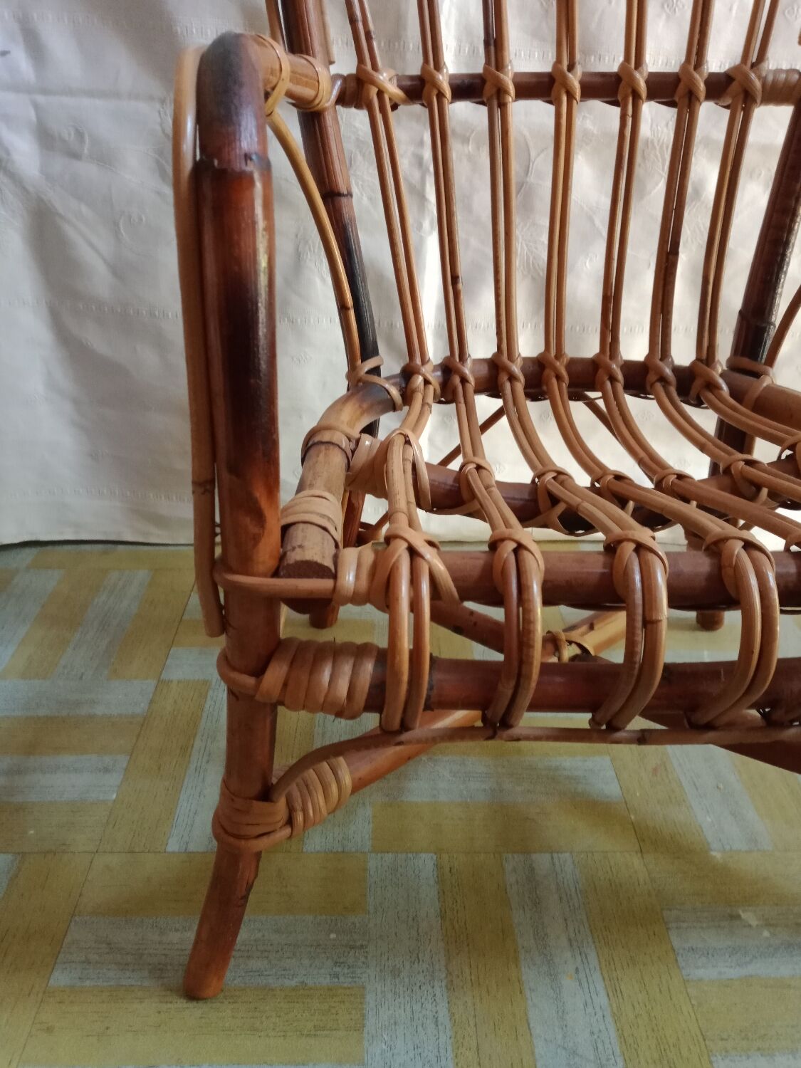 Bamboo armchair for children
