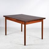 Scandinavian extendable teak dining table