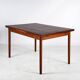 Scandinavian extendable teak dining table