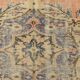 Soft Salmon & Navy Blue Handmade Wool Vintage Rug, 183x264 Cm