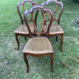 6 louis philippe cannate chairs