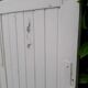 Arched shutters oak louvers H226xW277 4 leaves
