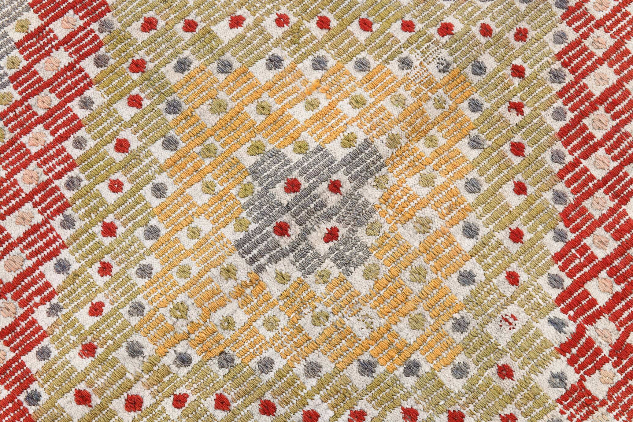 6x10 Scandinavian Vintage Kilim Rug, 200x312Cm