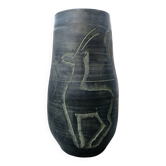 Important ceramic vase by Francisco Figueras, Catalonia, Spain.