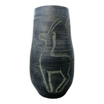 Vase en céramique par Francisco Figueras catalogne, Espagne
