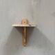 Small wooden wall shelf