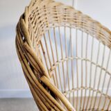 Wicker basket chair