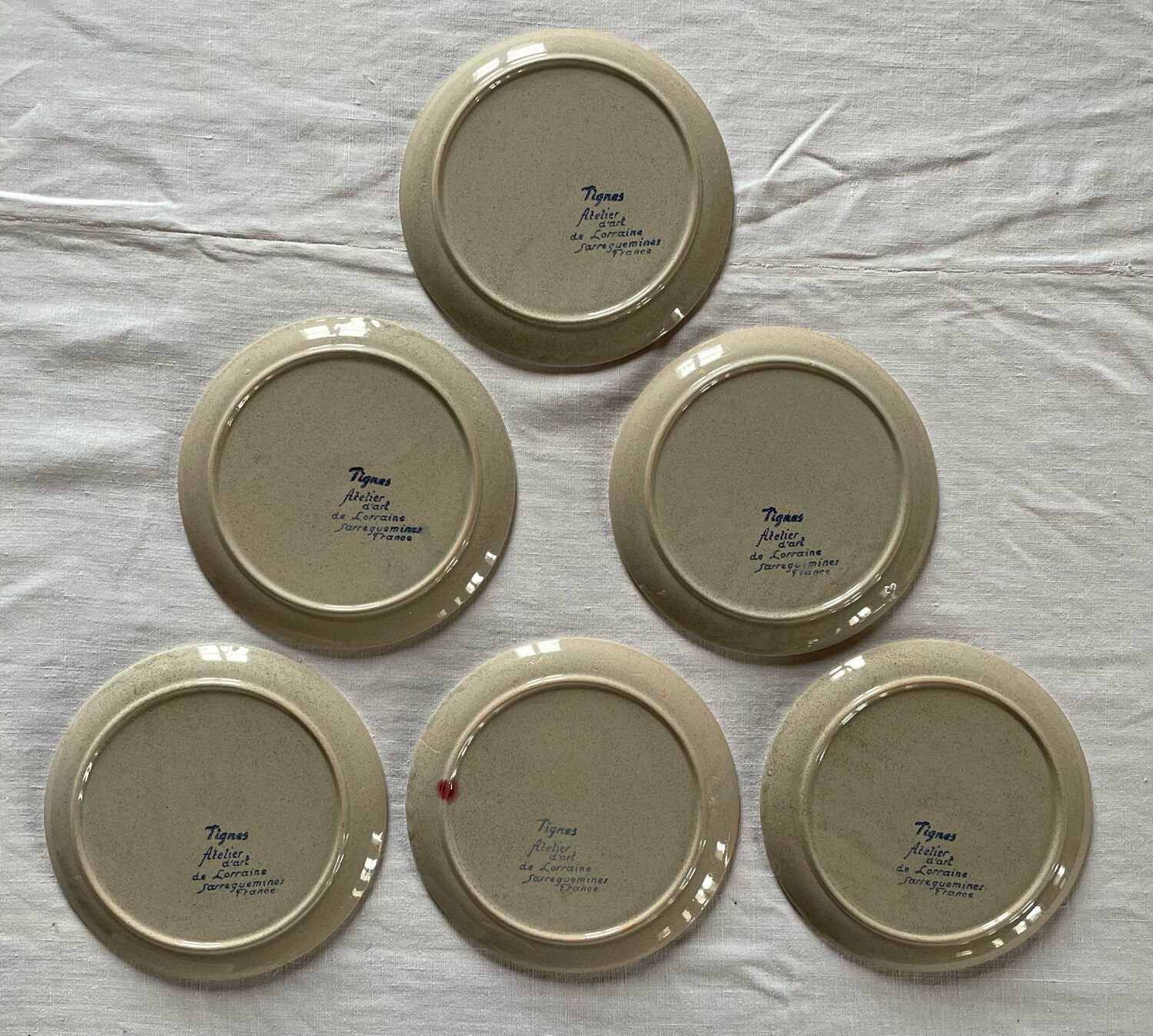 Sarreguemines Tignes plates