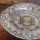 Vintage glass aperitif plate France