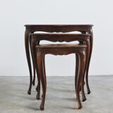 Triptych coffee tables, 1950s, set of 3
