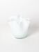 small handkerchief vase in white opaline