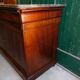 Chest of drawers bahut louis philippe in mahogany gray marble of the nineteenth century
