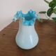 19th century blue opaline vase