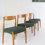 Set of 4 Danish Chairs 'Bjerremose'