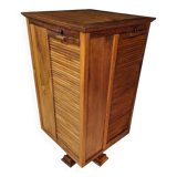 Walnut Four Curtain Revolving Bookcase