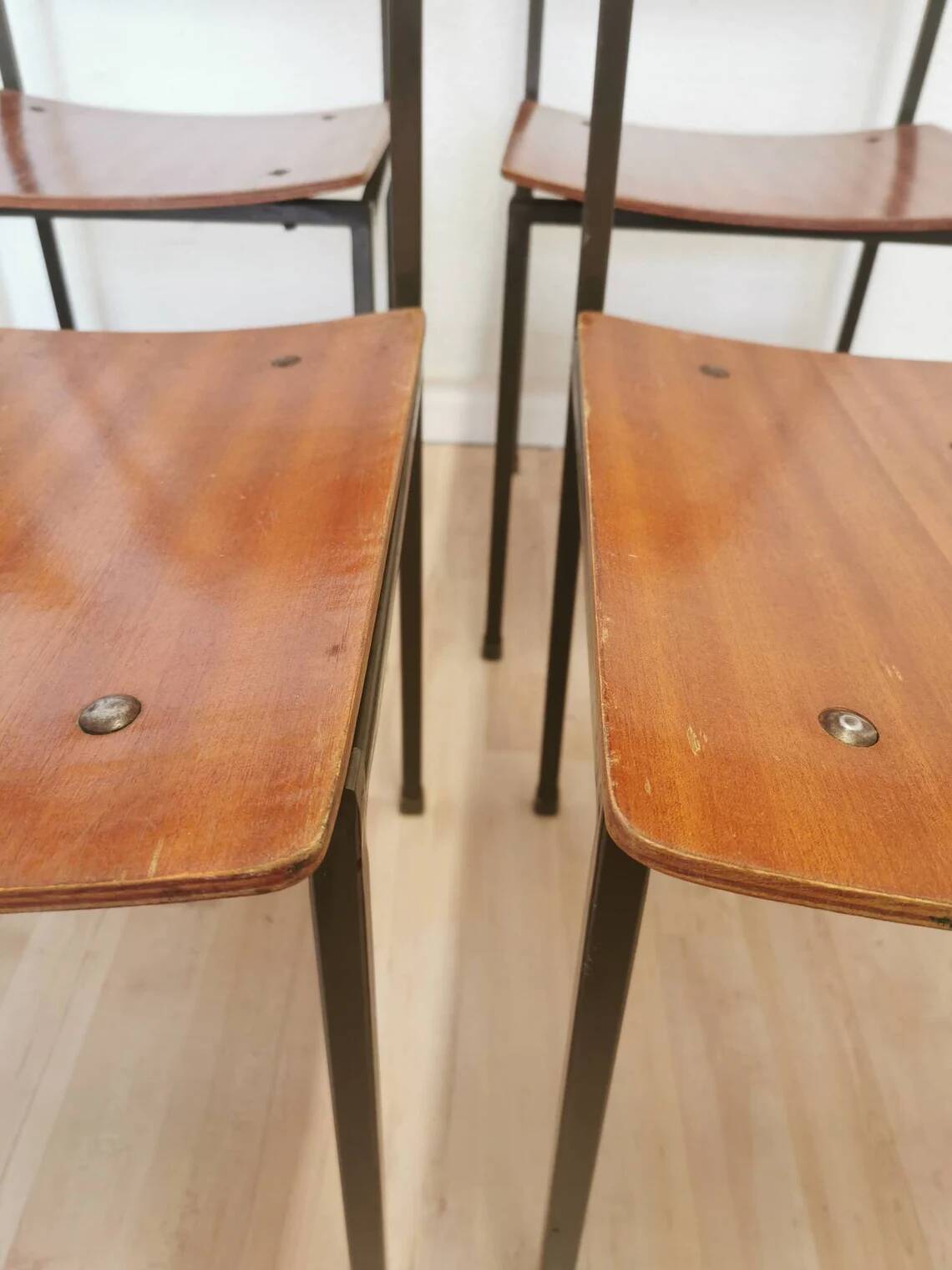Vintage STOL Kamnik School Chair Minimalist Industrial Dining (1 of 30)