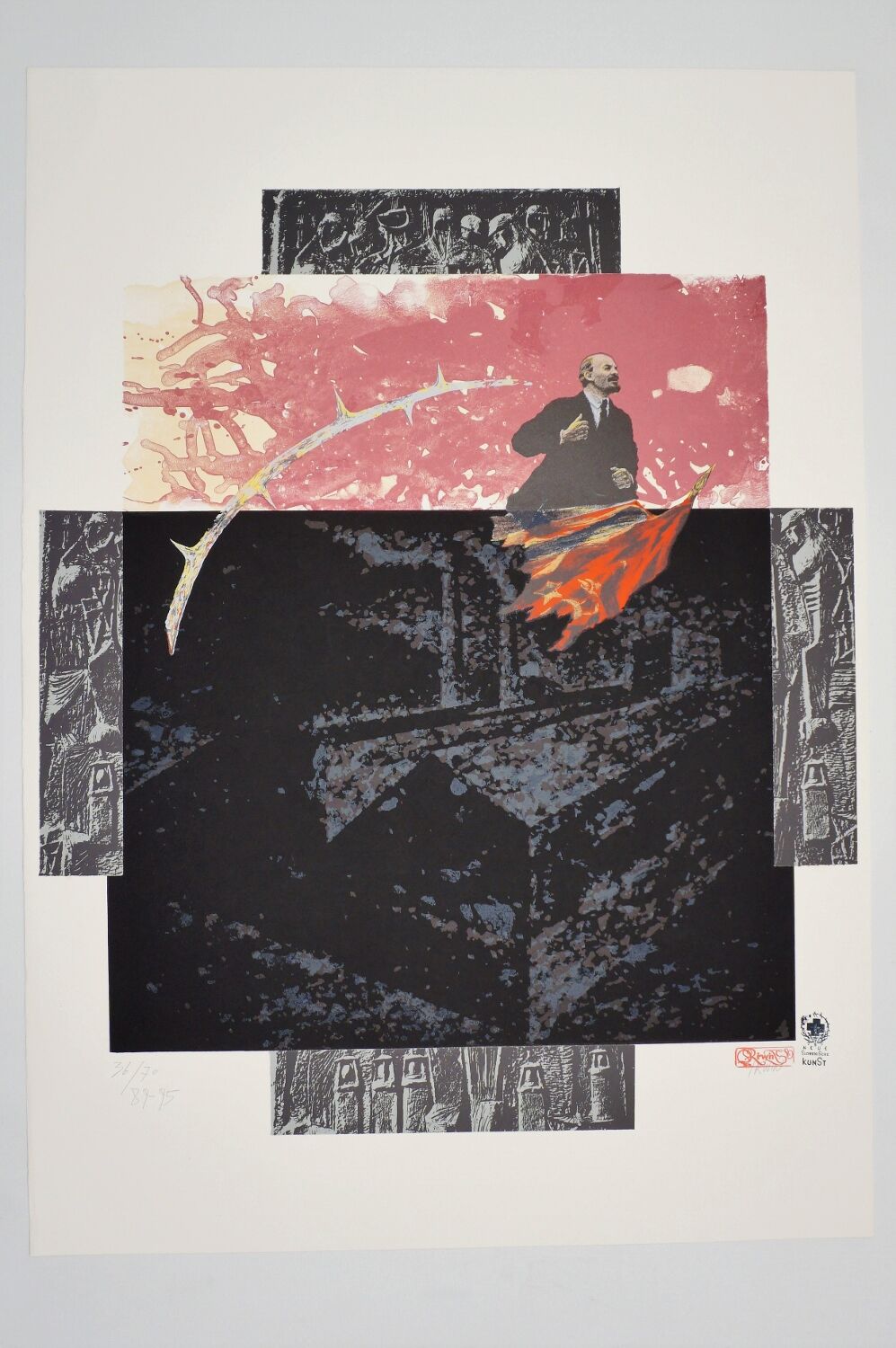 Estampe du groupe IRWIN, « Électrification », 1995, slovène