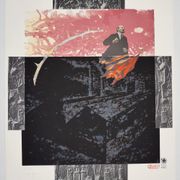Estampe du groupe IRWIN, « Électrification », 1995, slovène