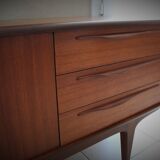 Scandinavian design enfilade in vintage teak