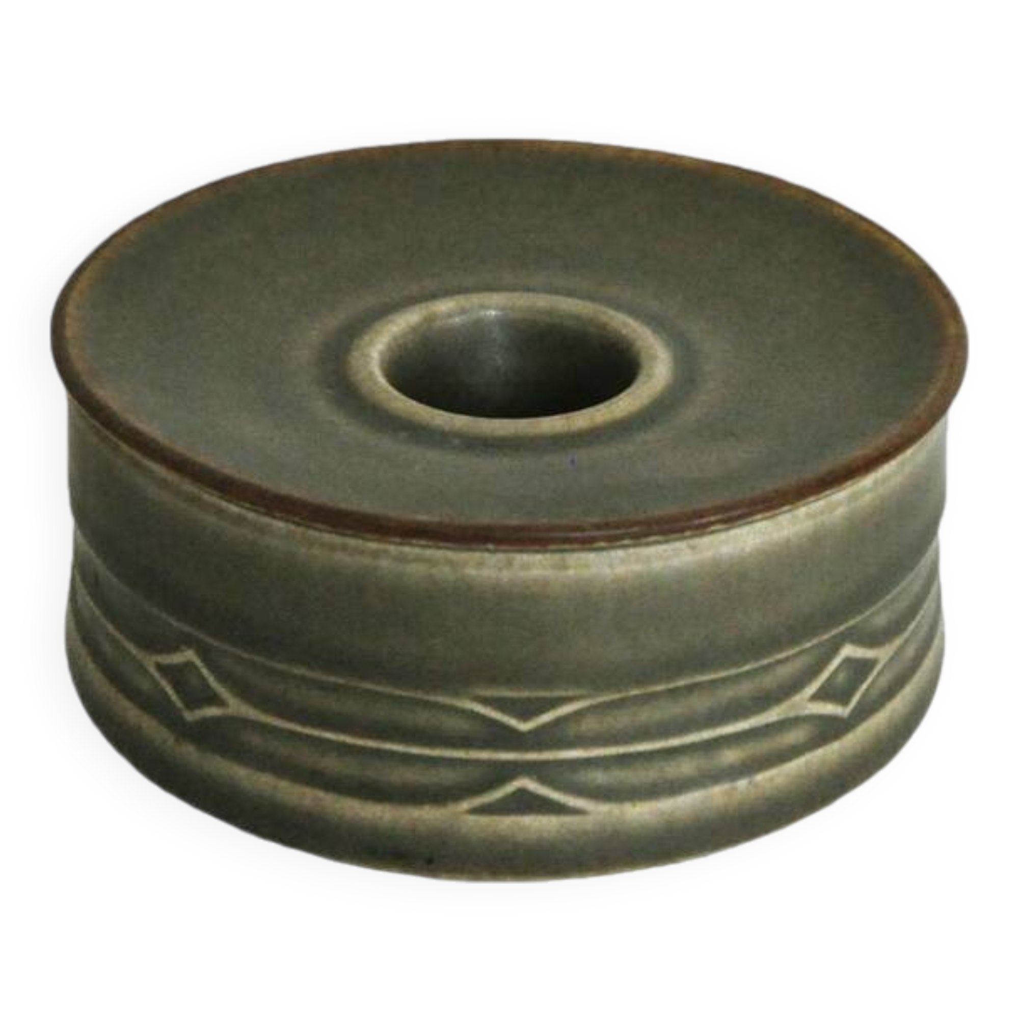 Jens Harald Quistgaard Danish Ceramic Candle Holder, Rune Series, 1960s