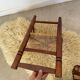 Chaise enfant vintage bois et paille