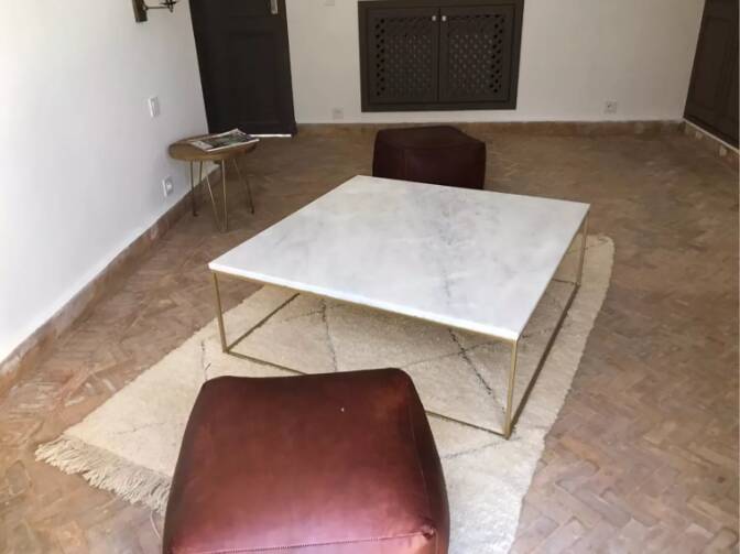 Ibiza marble square coffee table 70x70