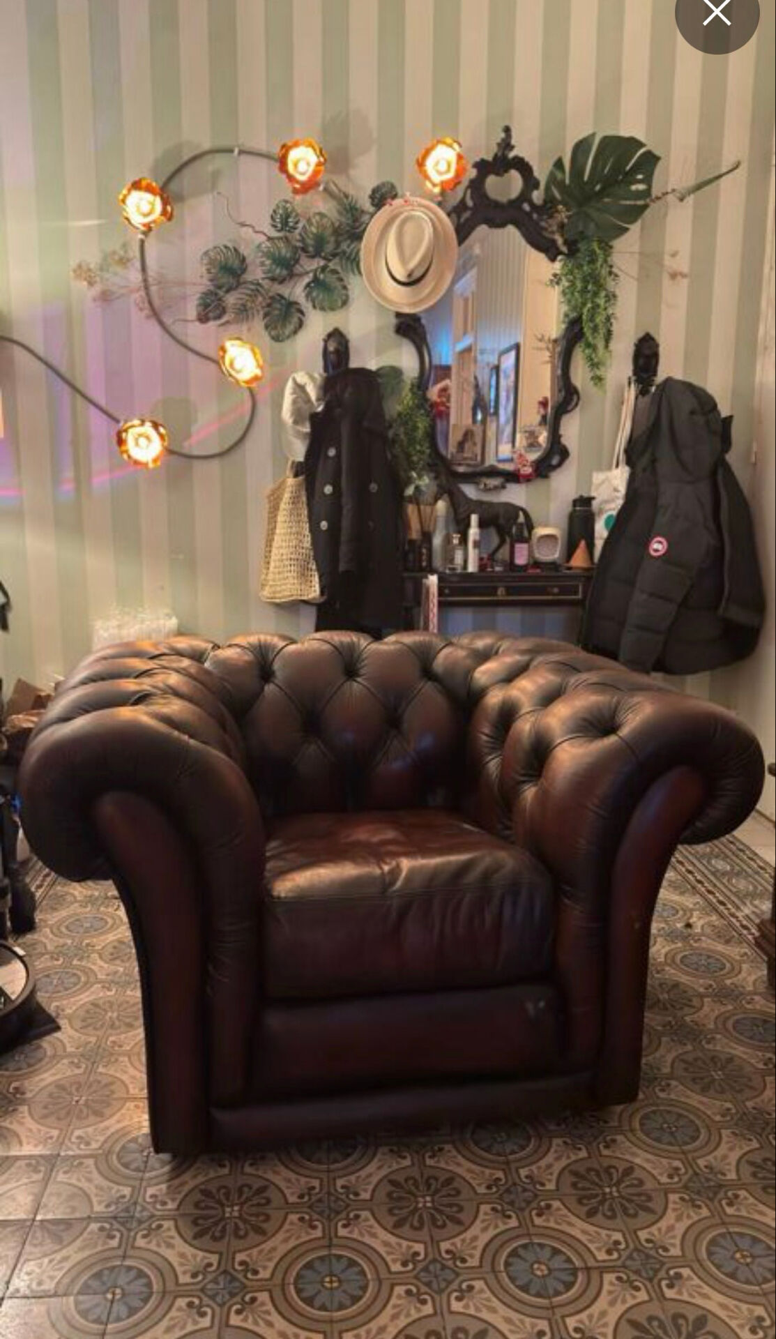 Chesterfield armchair