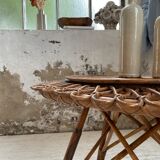 Table basse rotin « soleil »