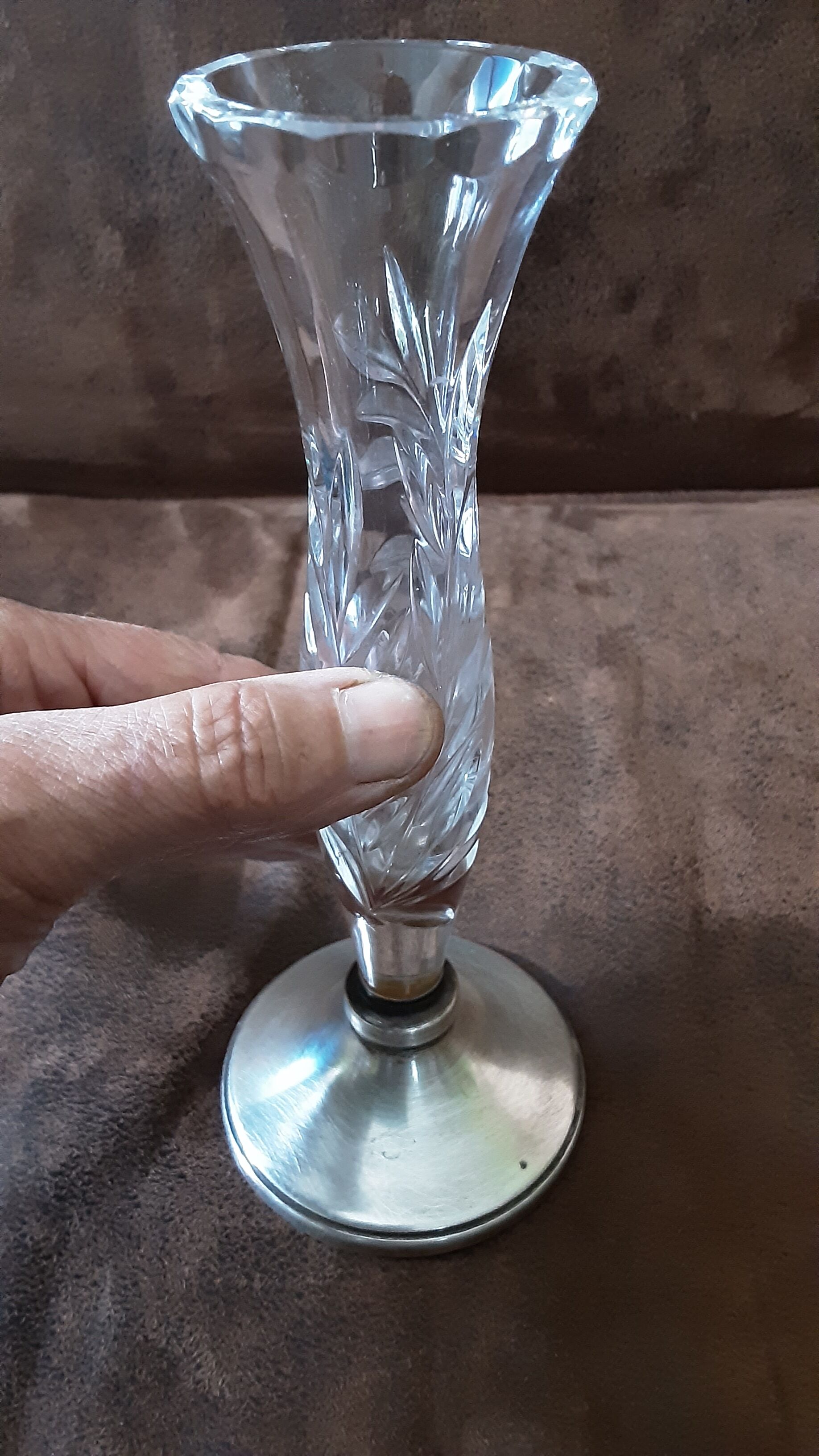 Small crystal vase